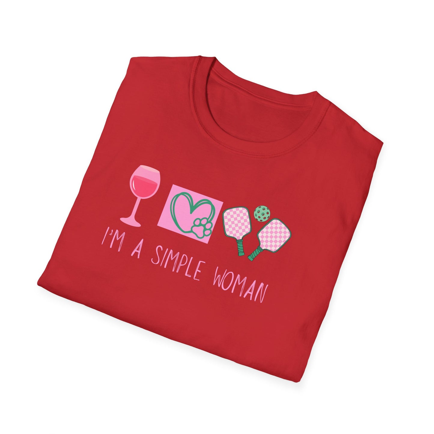 I'm A Simple Woman Pickleball T-Shirt