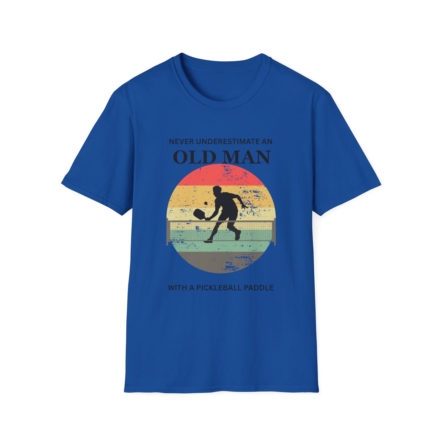 Never Underestimate an Old Man Pickleball T-Shirt