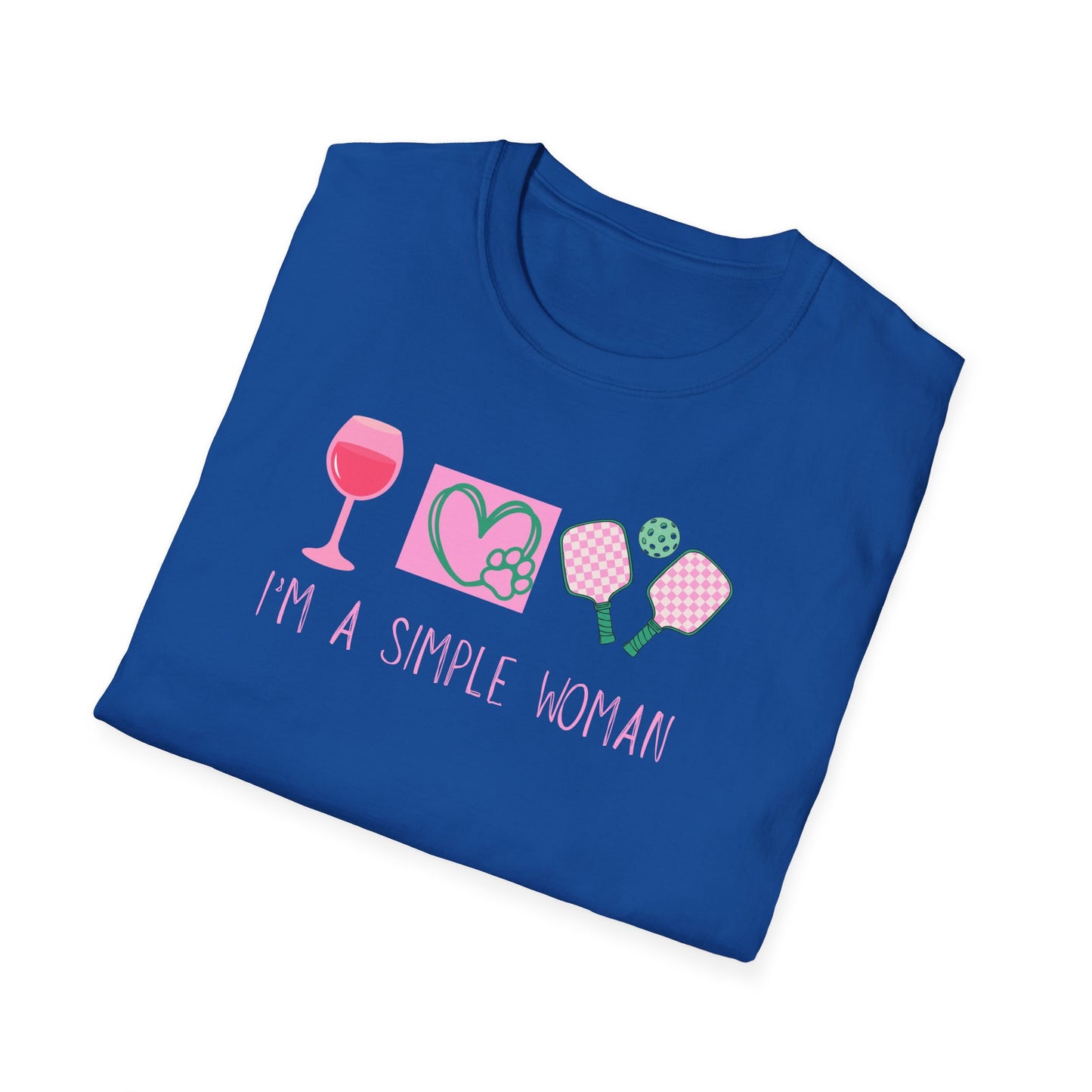 I'm A Simple Woman Pickleball T-Shirt