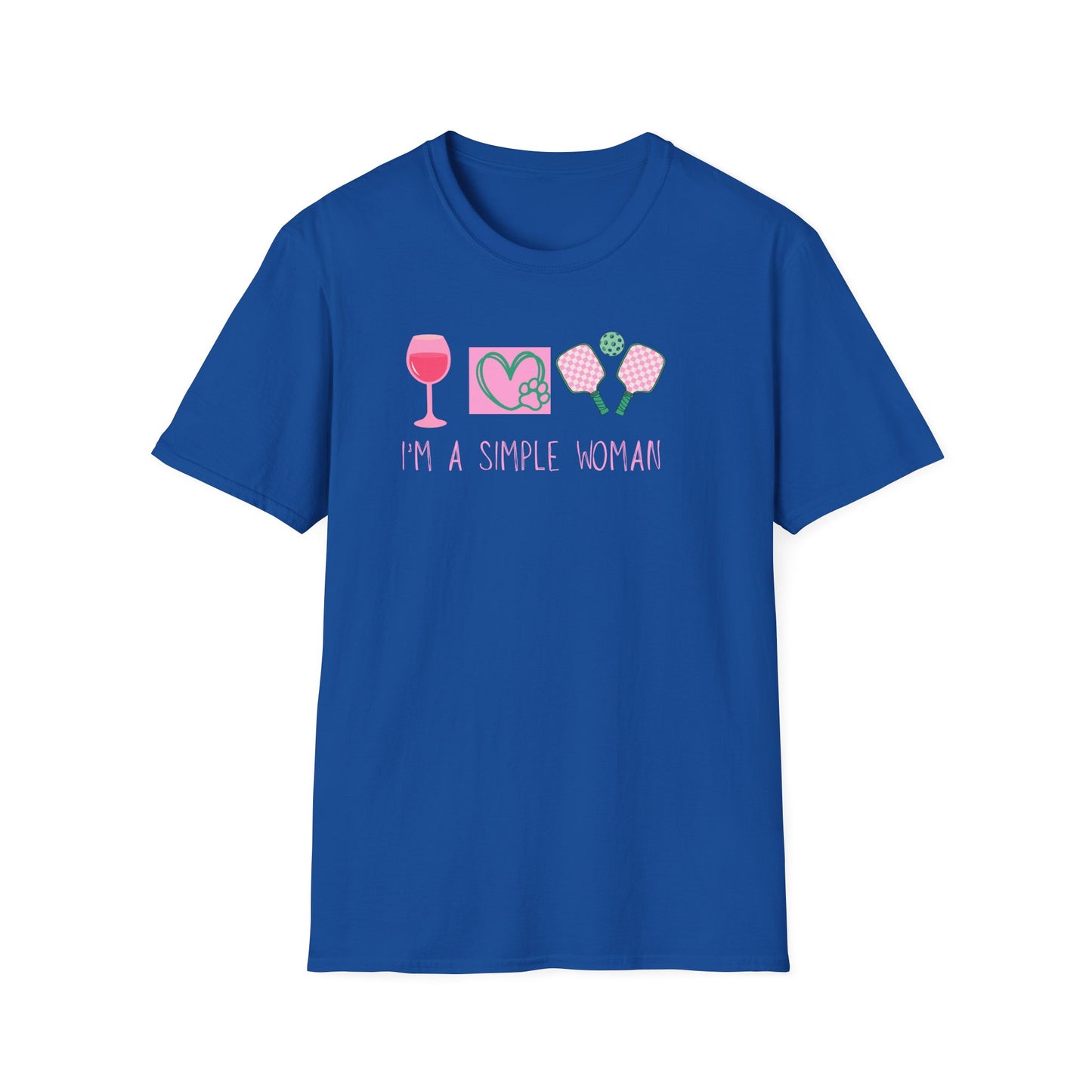I'm A Simple Woman Pickleball T-Shirt