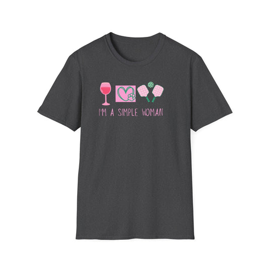 I'm A Simple Woman Pickleball T-Shirt