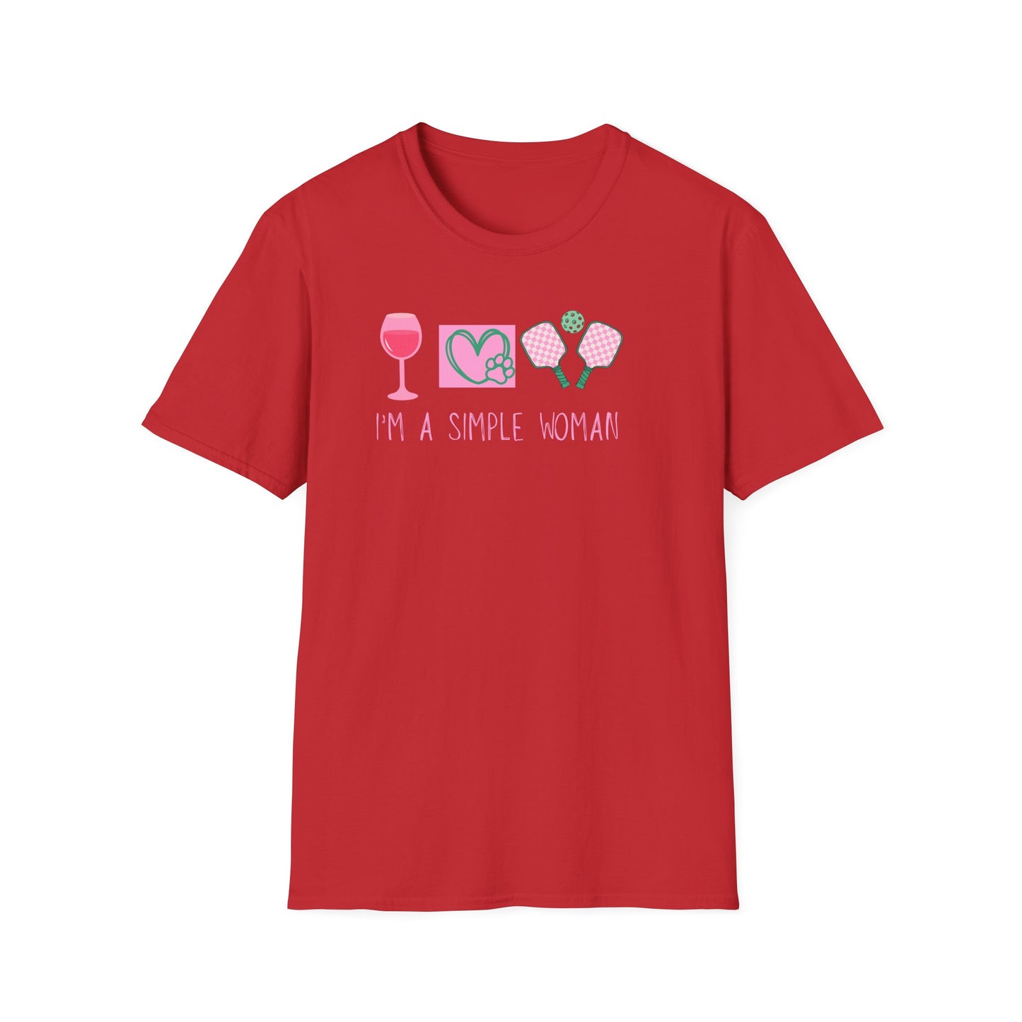 I'm A Simple Woman Pickleball T-Shirt