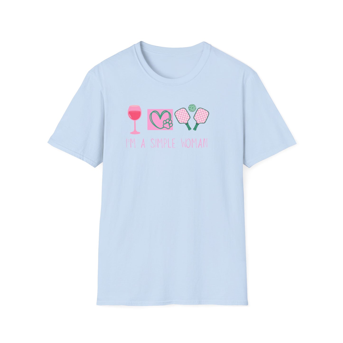 I'm A Simple Woman Pickleball T-Shirt