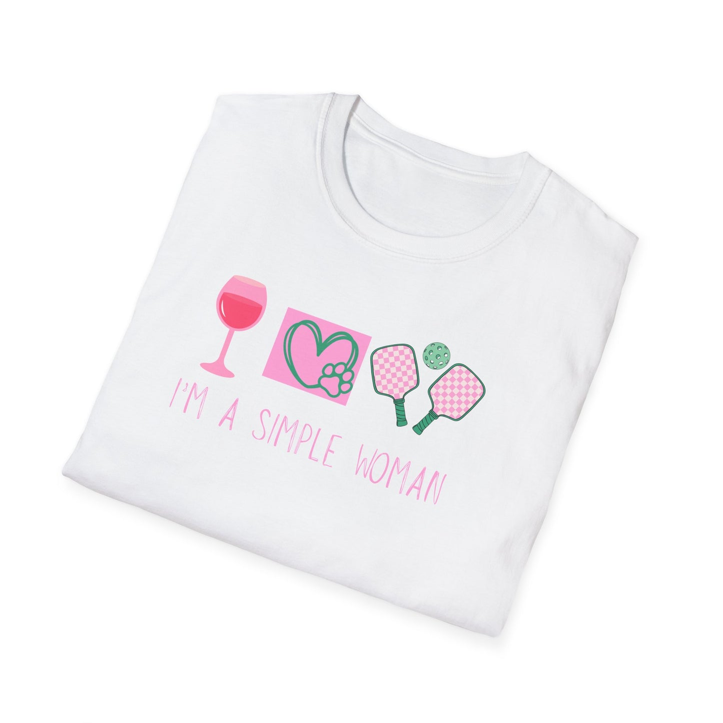 I'm A Simple Woman Pickleball T-Shirt