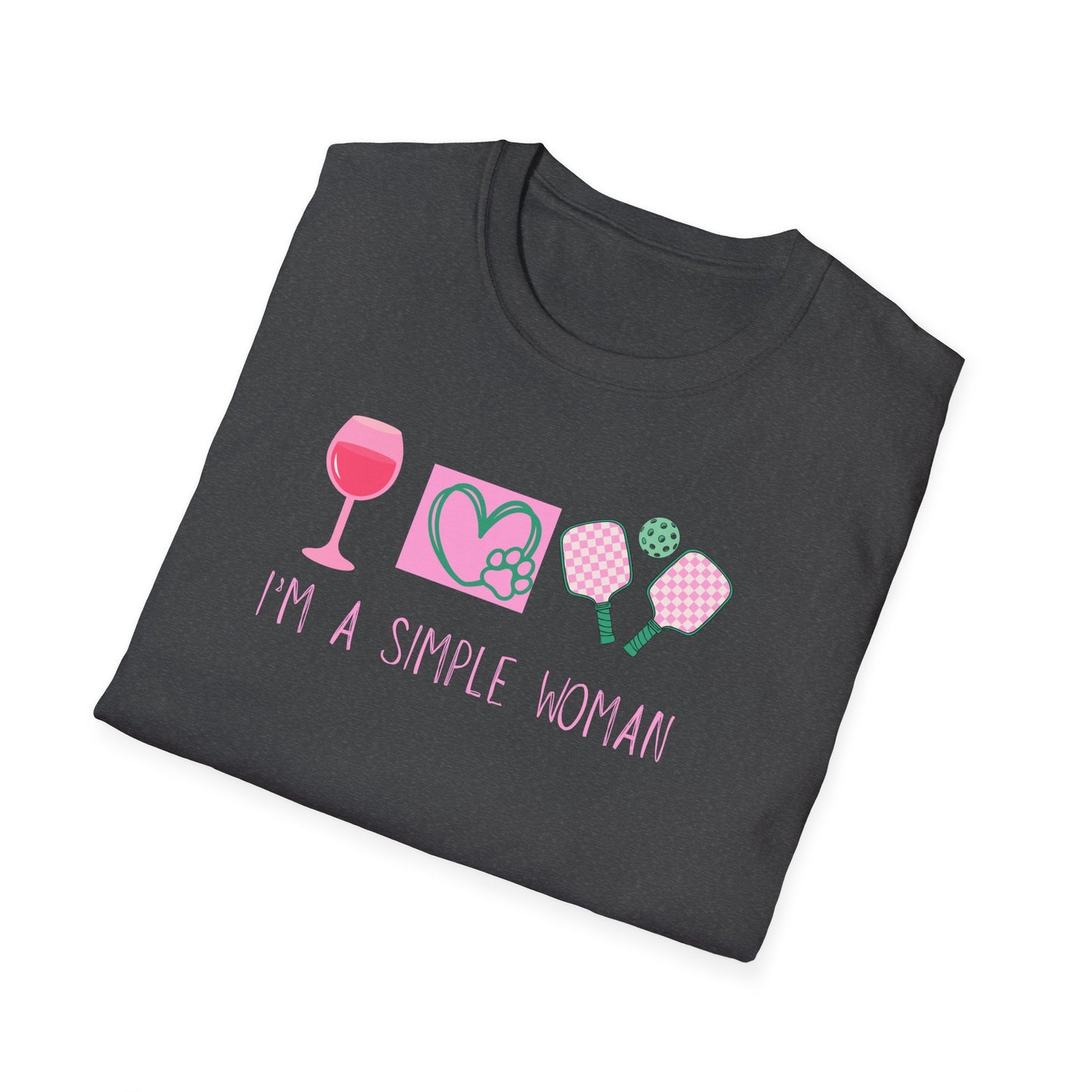 I'm A Simple Woman Pickleball T-Shirt