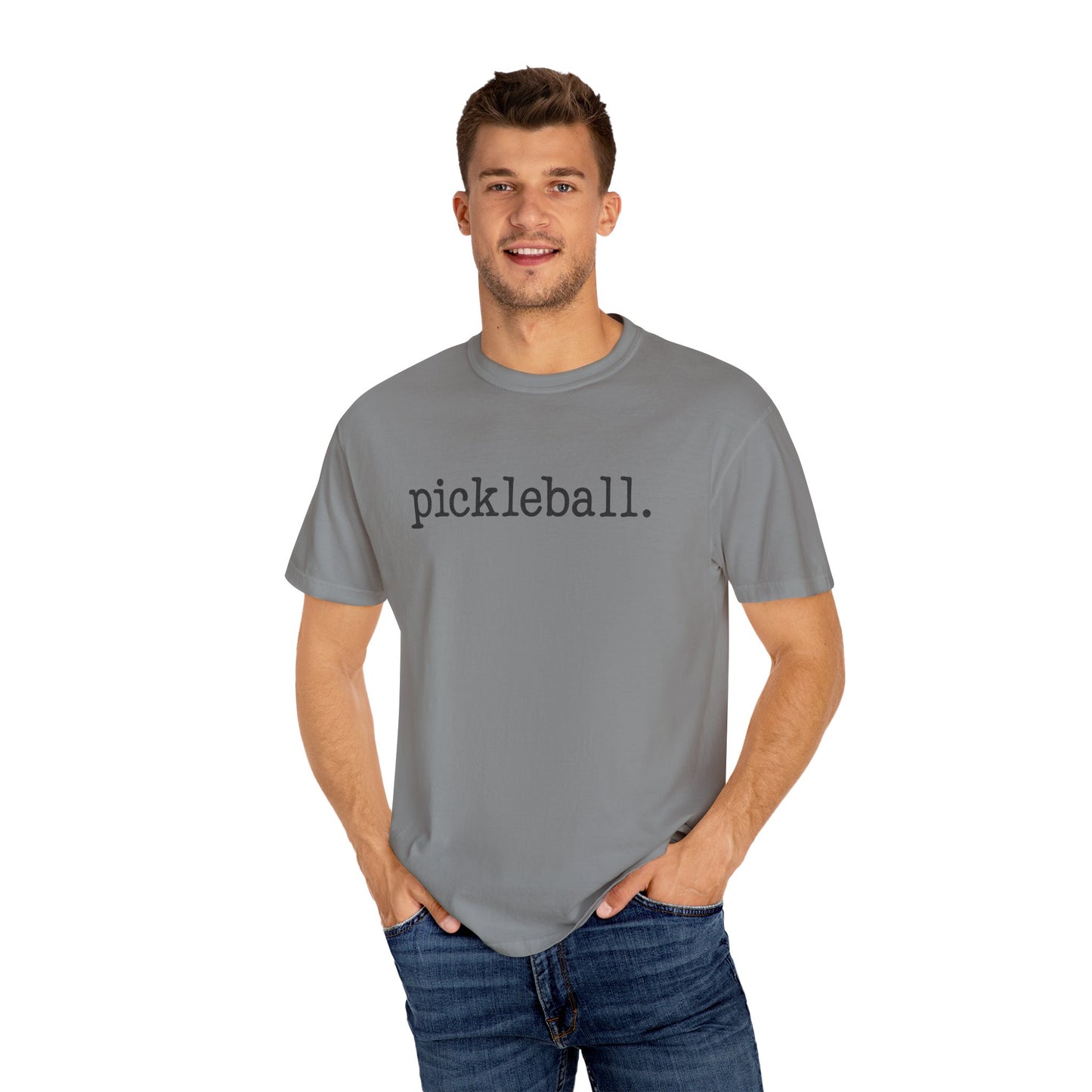Minimal Typewriter Type Pickleball T-Shirt